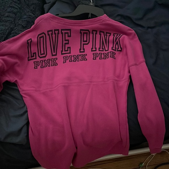 COPY - Maroon pink crew sweater - Picture 2 of 2